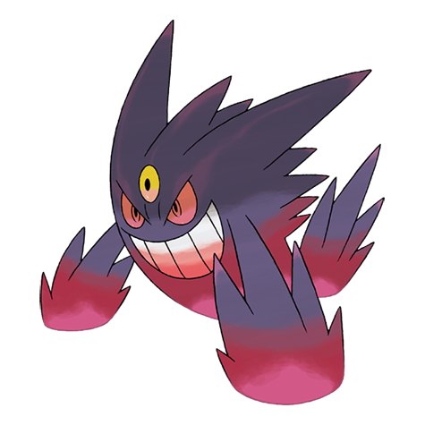 Gengar Mega official artwork