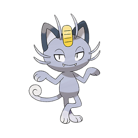 Meowth Alola official artwork