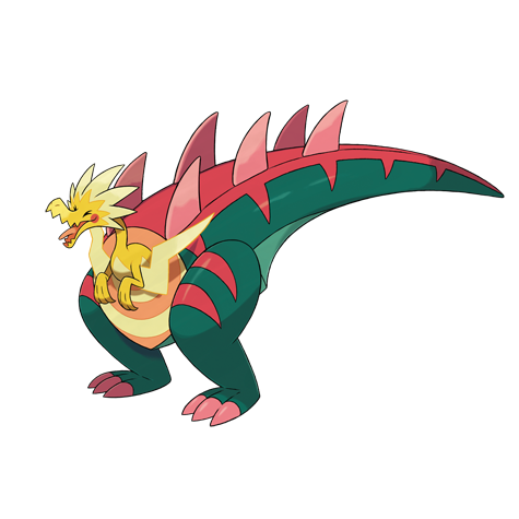 Dracozolt official artwork