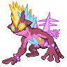 Toxtricity Amped Gmax shiny sprite